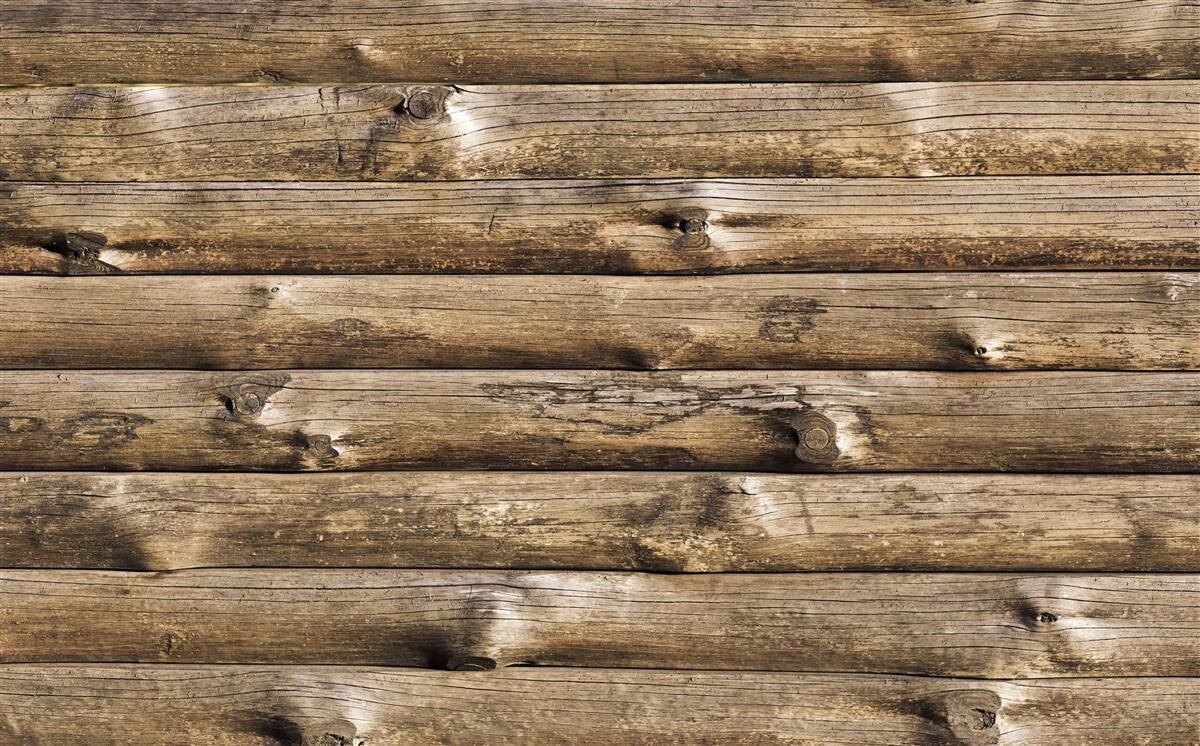 Fotobehang Bruine houten wand