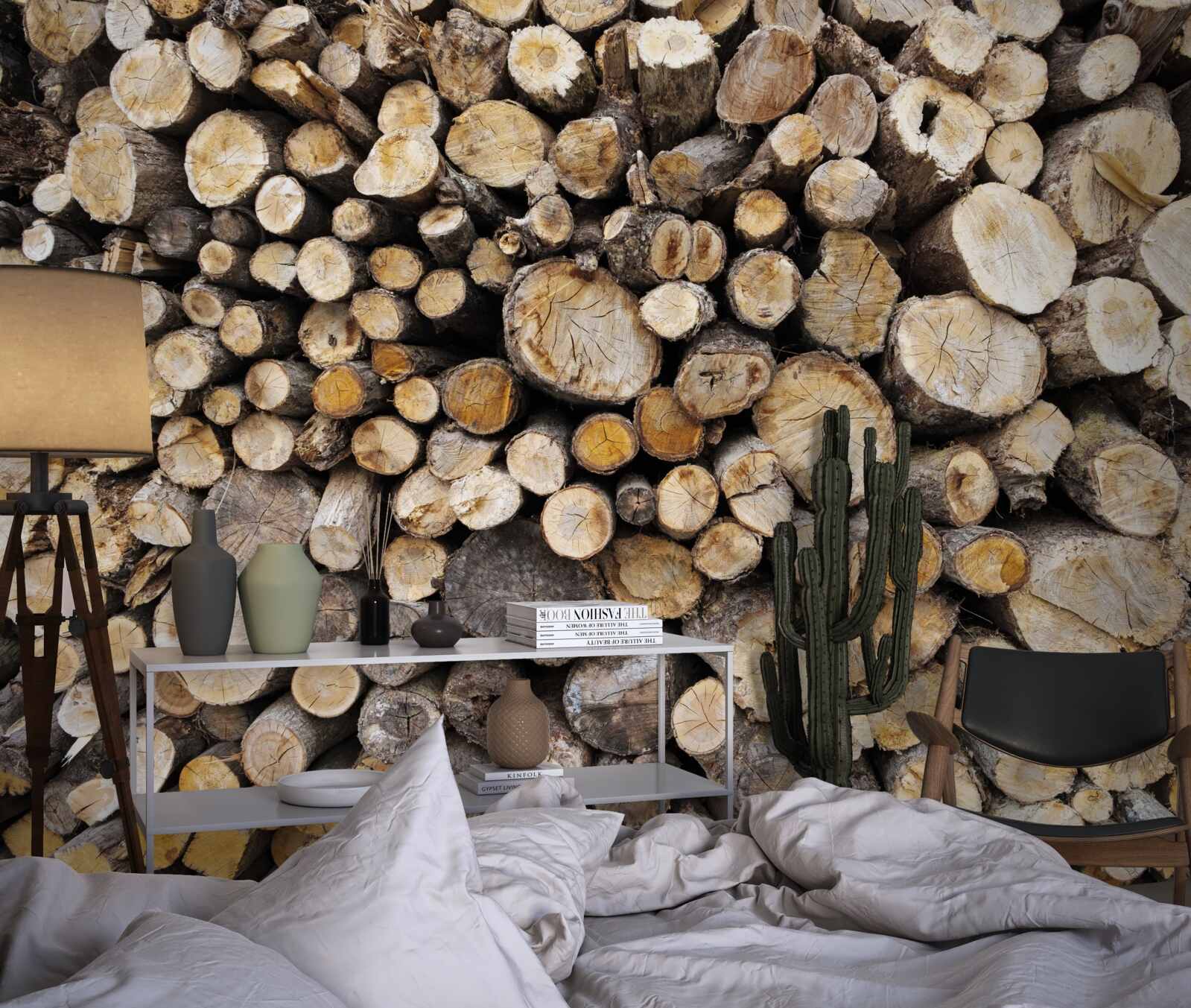 Fotobehang gekapte bomen zijn erg talrijk