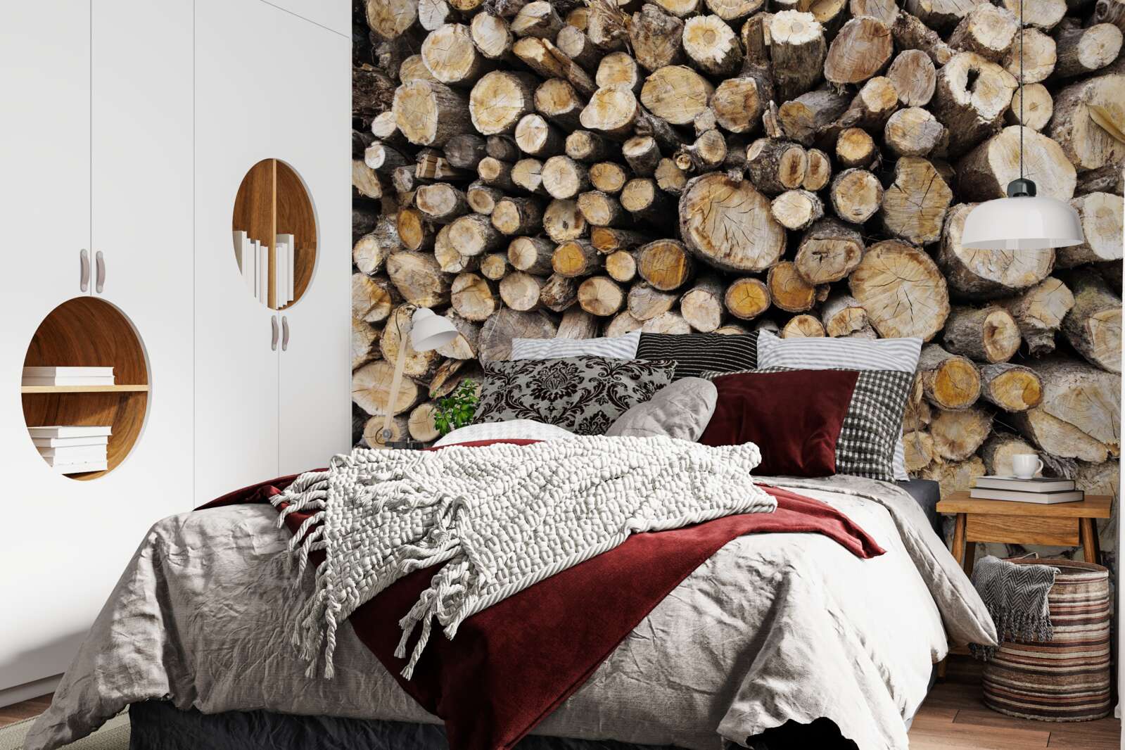 Fotobehang gekapte bomen zijn erg talrijk