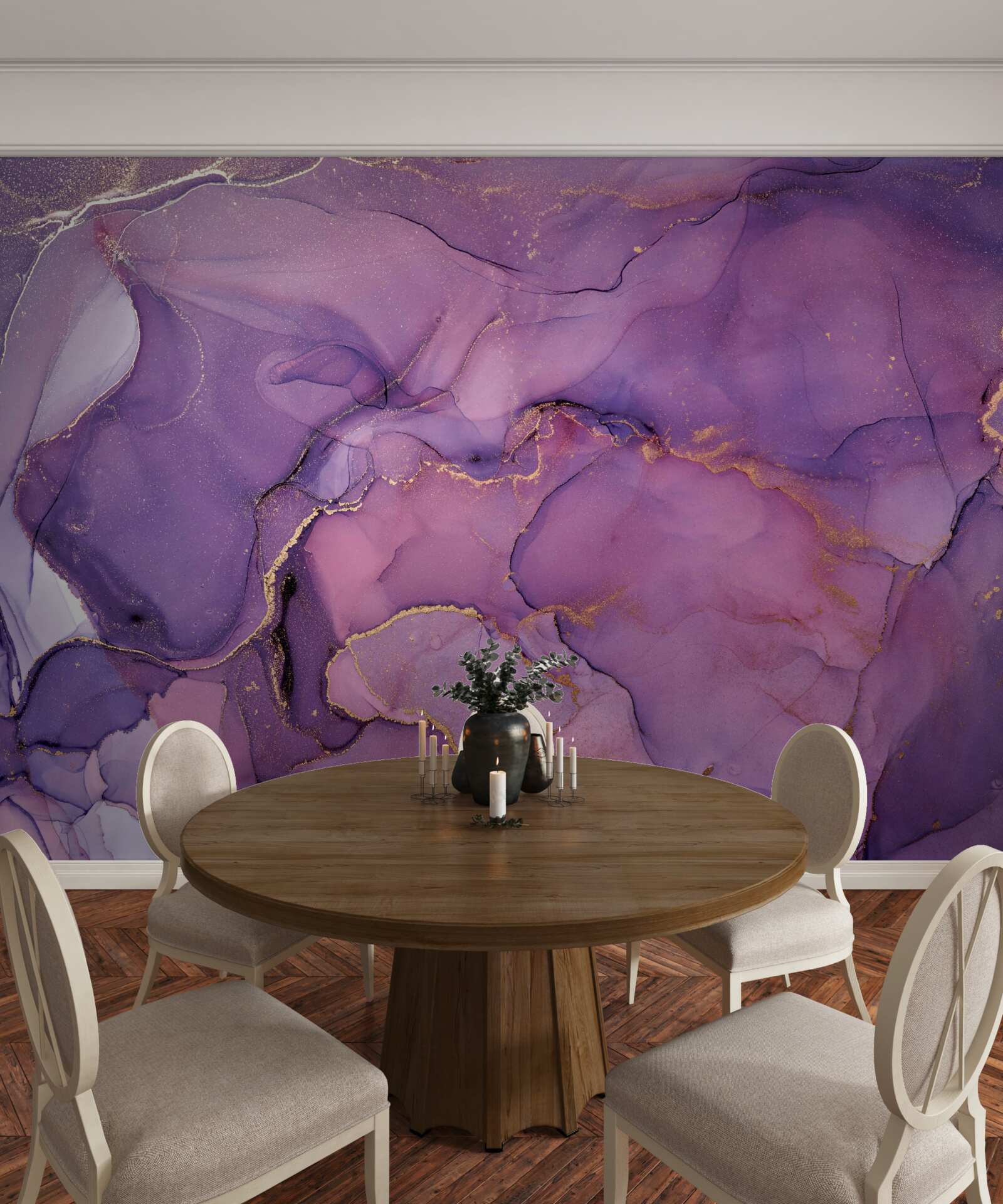 Fotobehang mooie violette highlights