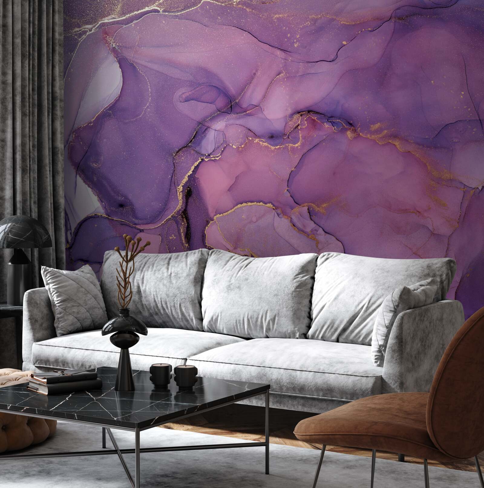 Fotobehang mooie violette highlights