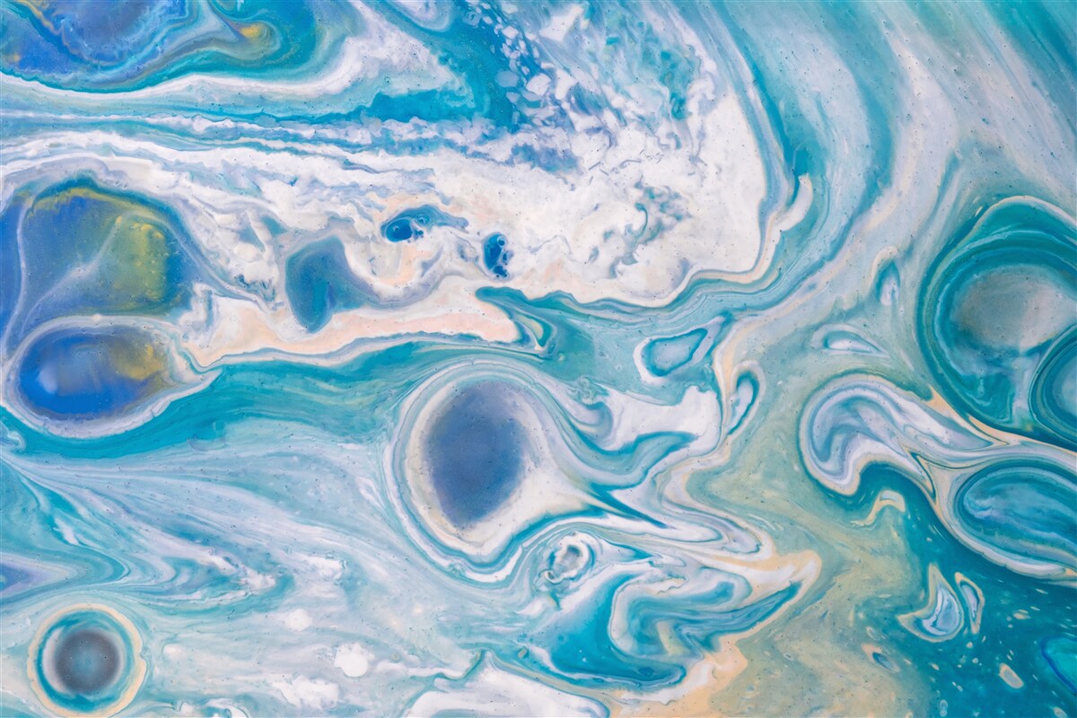 Fotobehang blauwe epoxyhars