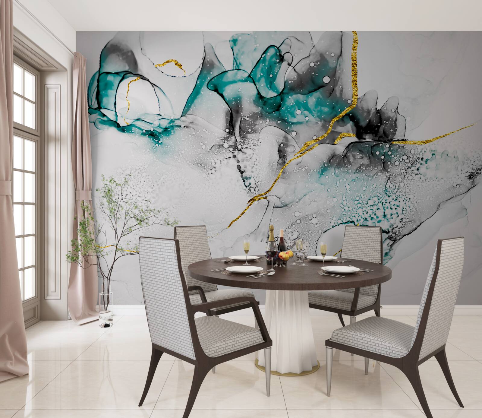 Fotobehang vloeibaar acryl