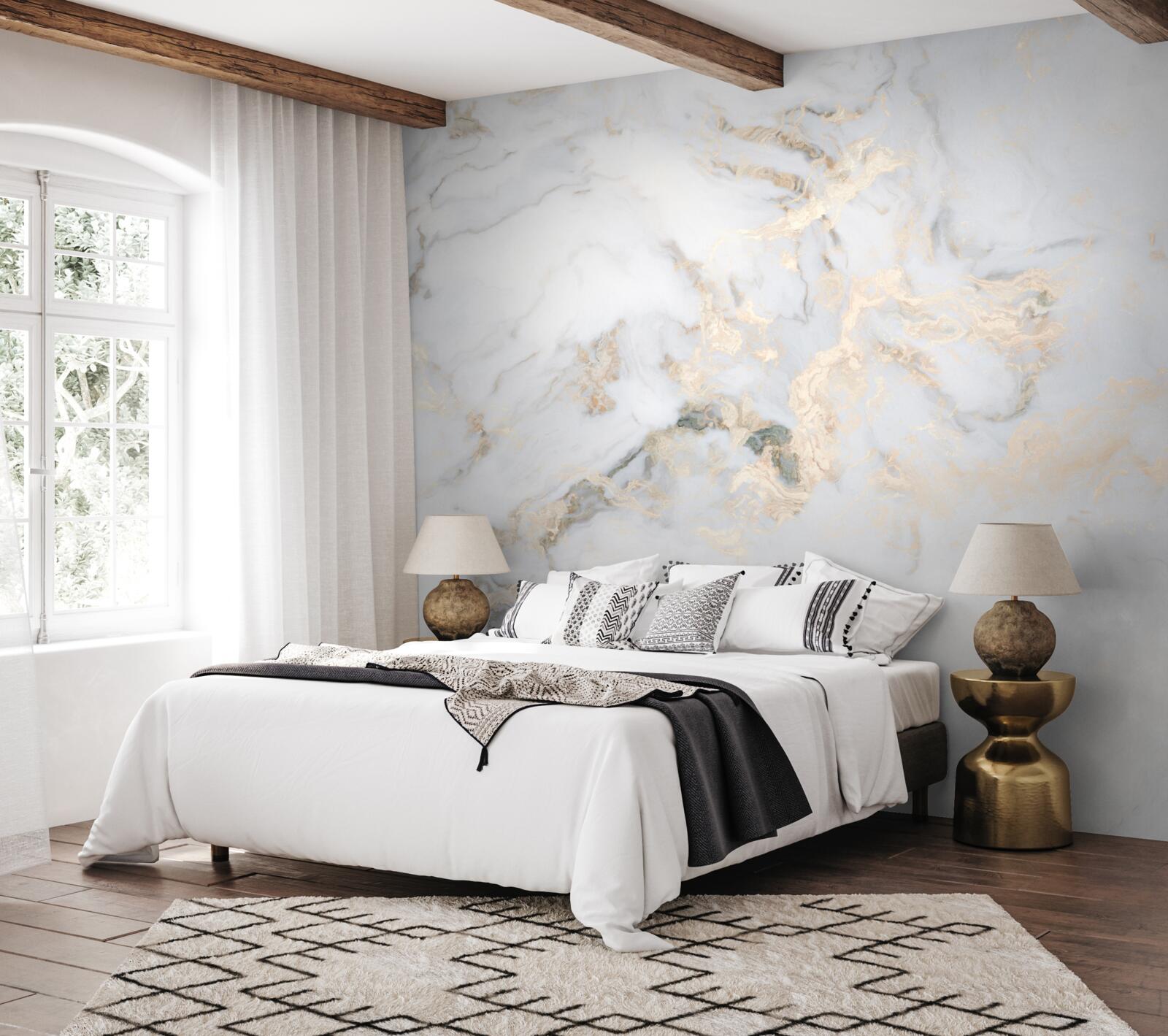 Fotobehang luxe wit marmer