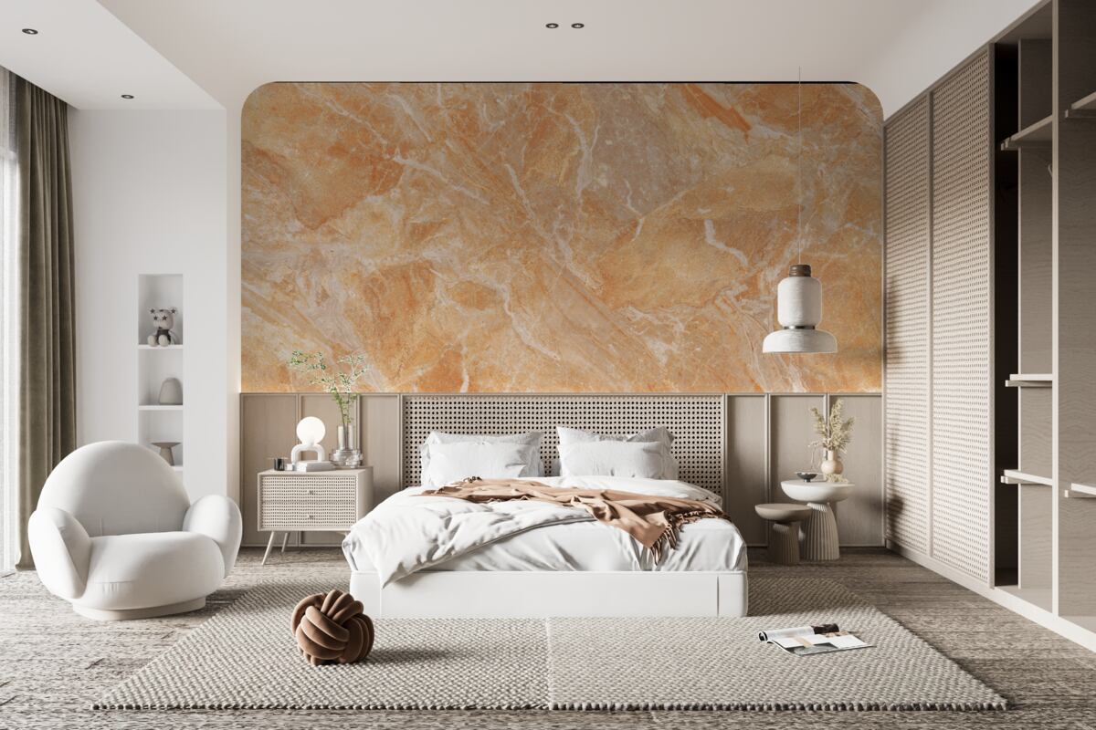 Fotobehang onyx achtergrond in oranje tinten