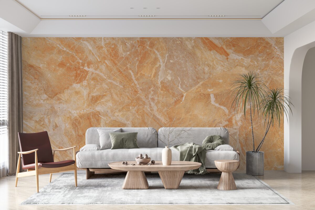 Fotobehang onyx achtergrond in oranje tinten