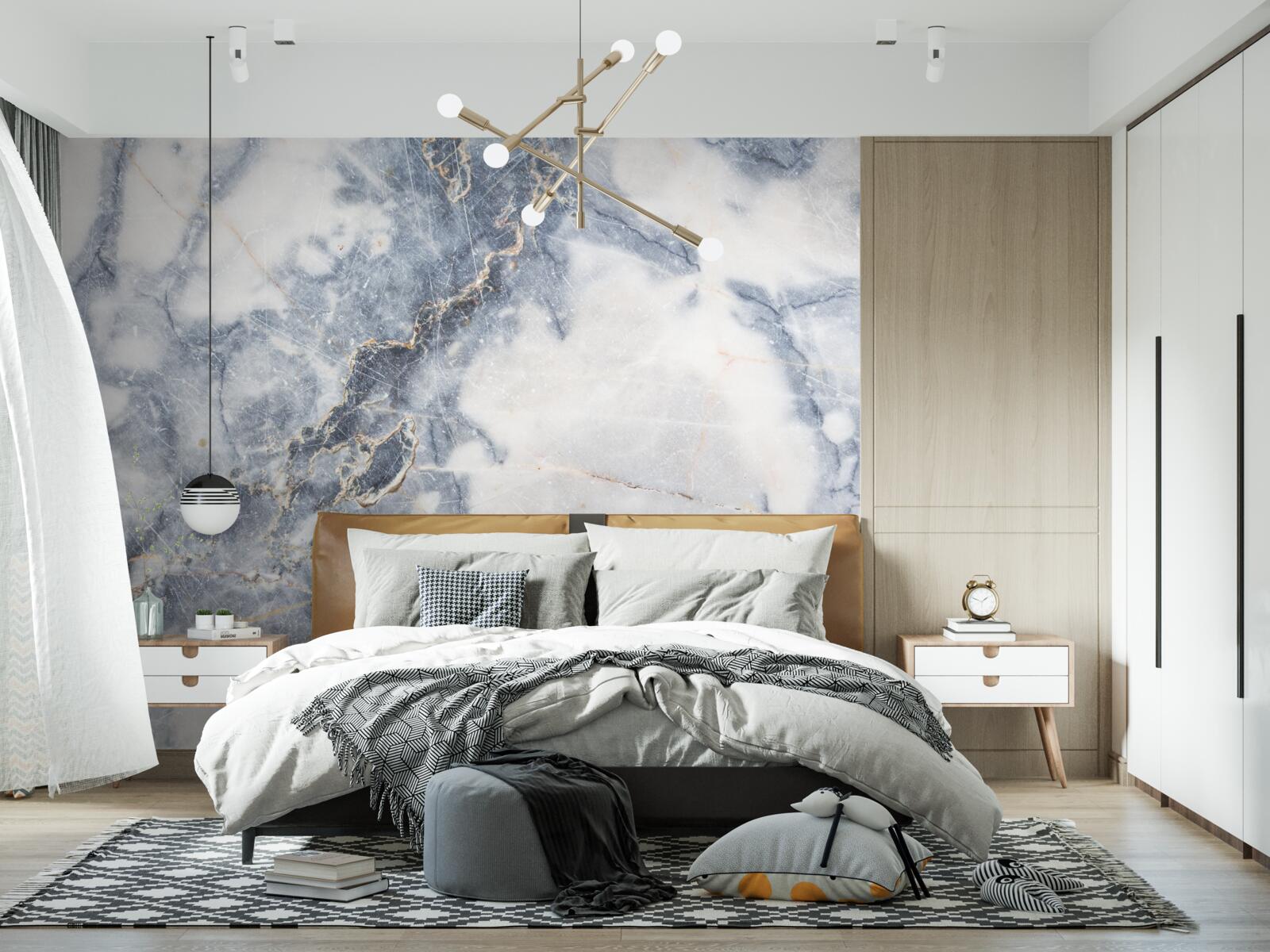 Fotobehang de achtergrond is grijs marmer