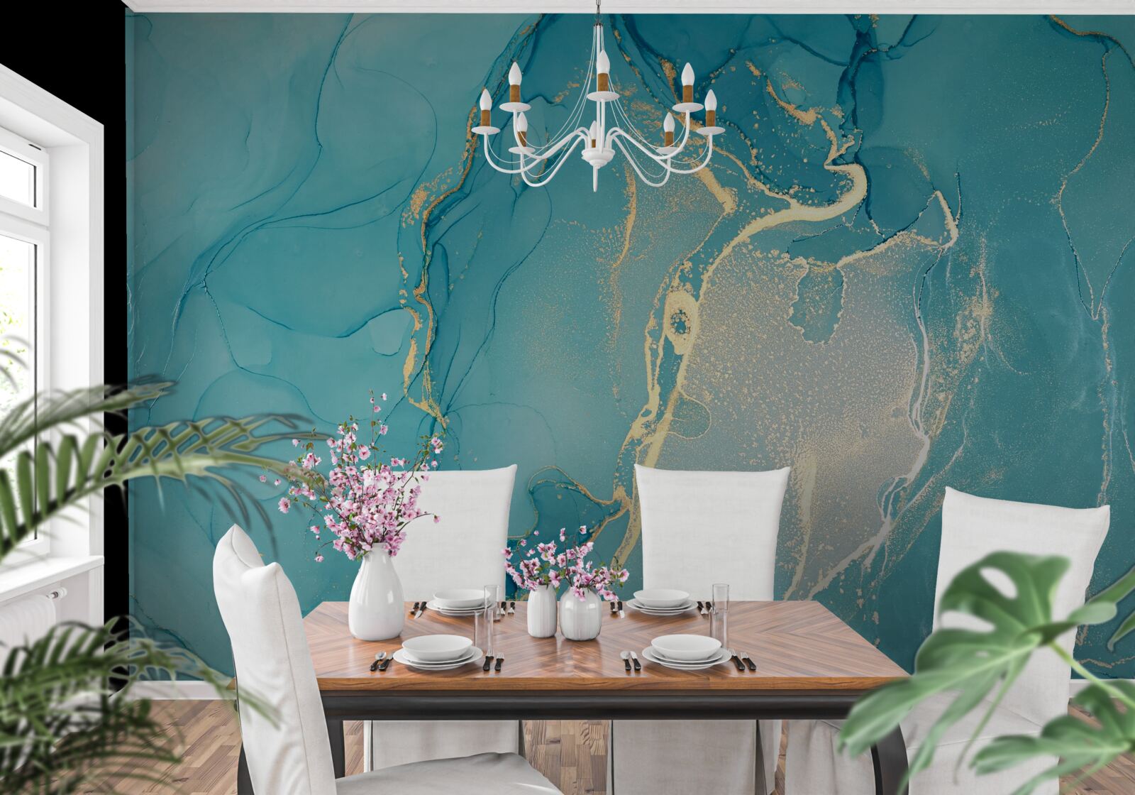 Fotobehang marmer zee achtergrond