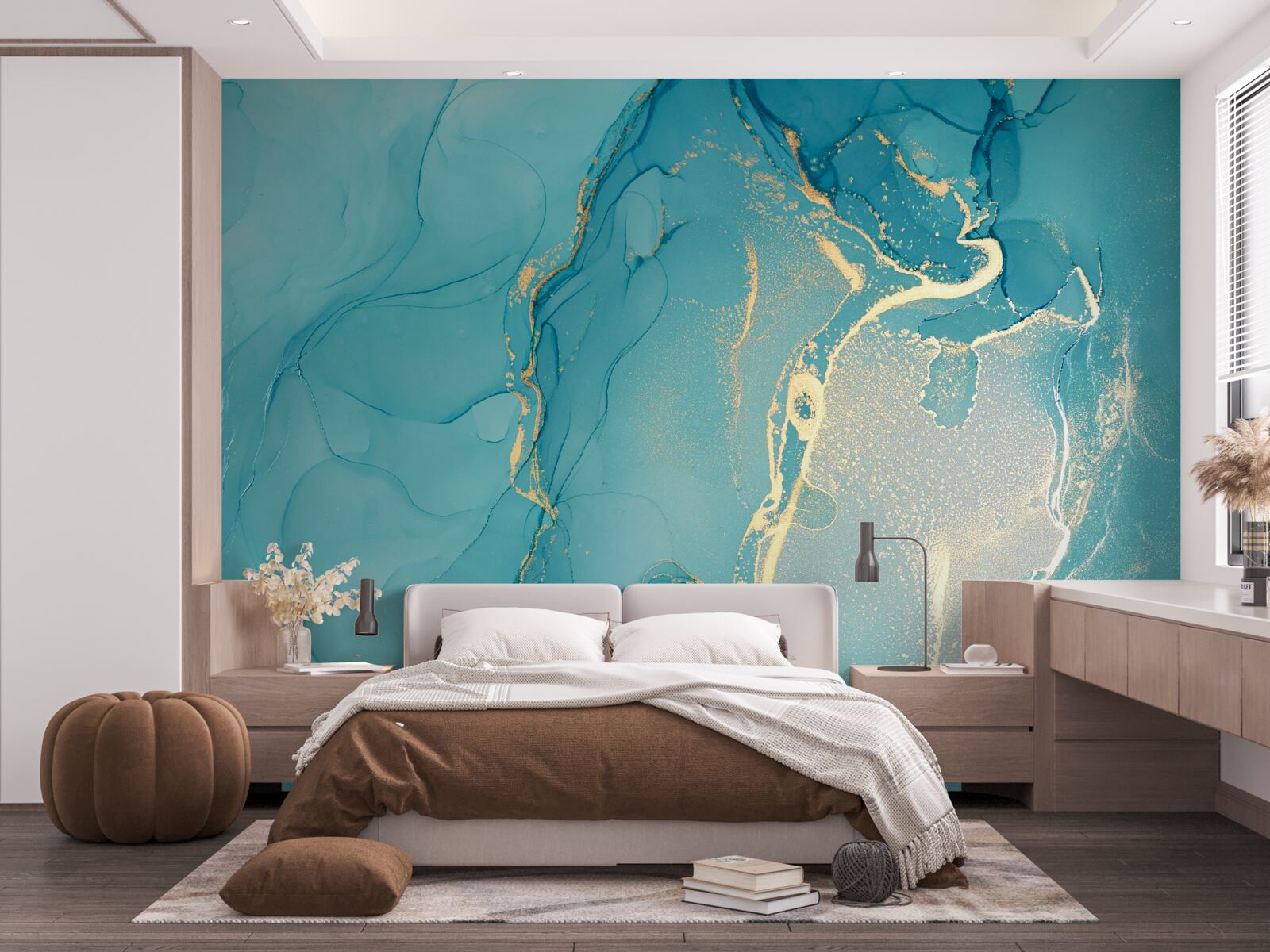 Fotobehang marmer zee achtergrond