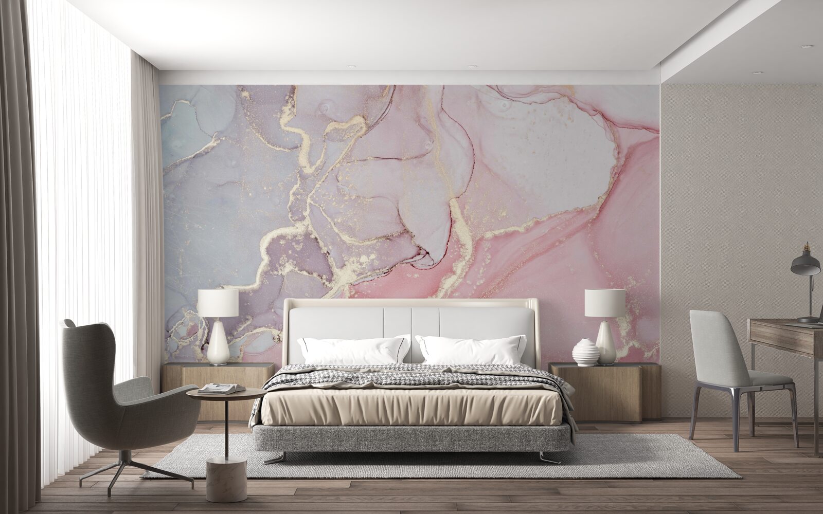 Fotobehang milde alcoholische kleurstoffen