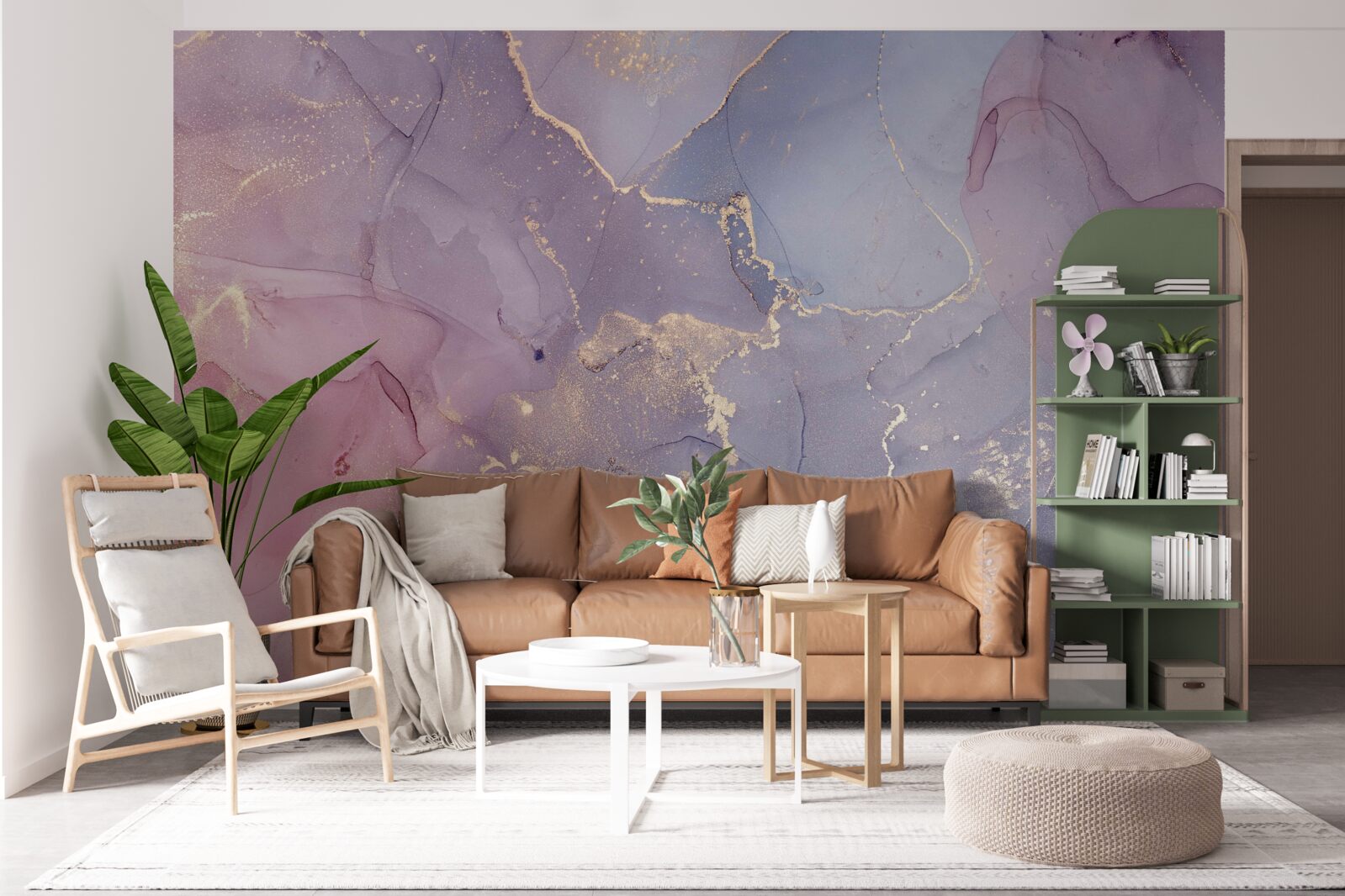 Fotobehang achtergrond in pastelkleuren van acryl