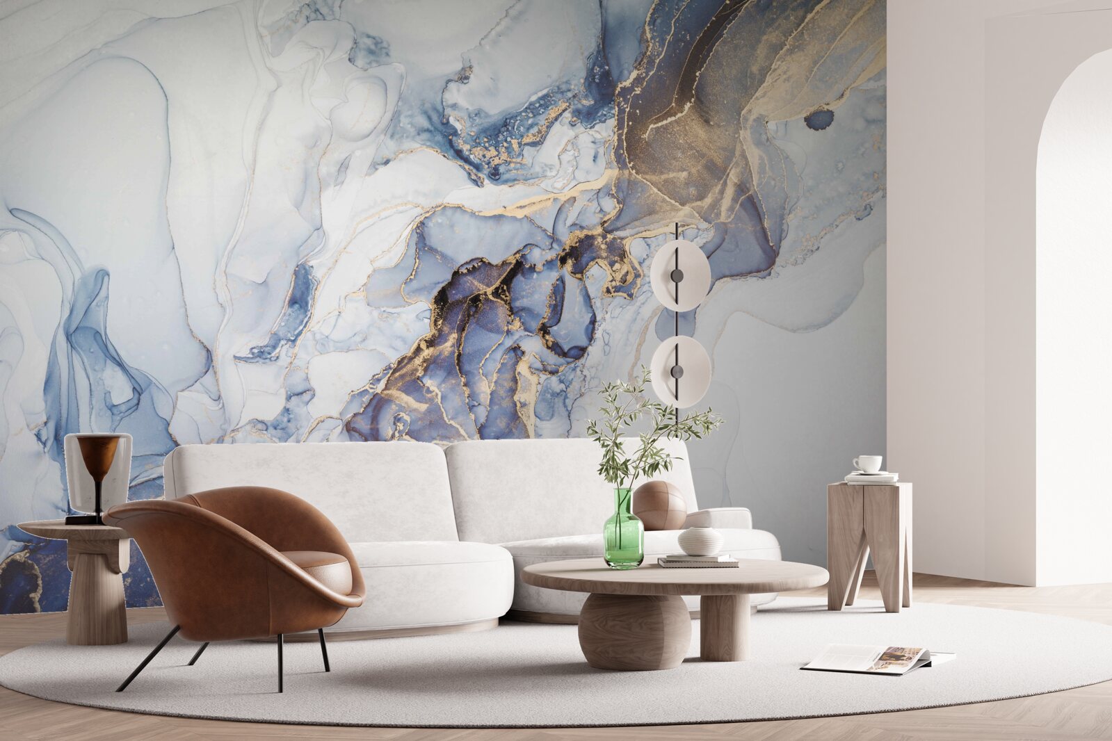 Fotobehang hemel marmeren achtergrond