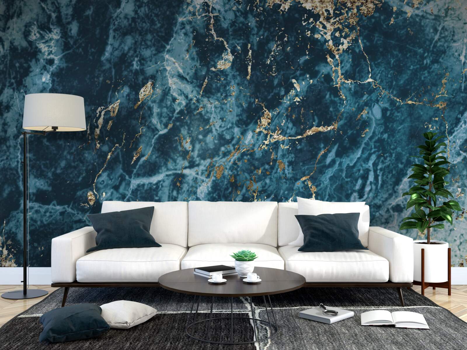 Fotobehang malachiet abstracte achtergrond