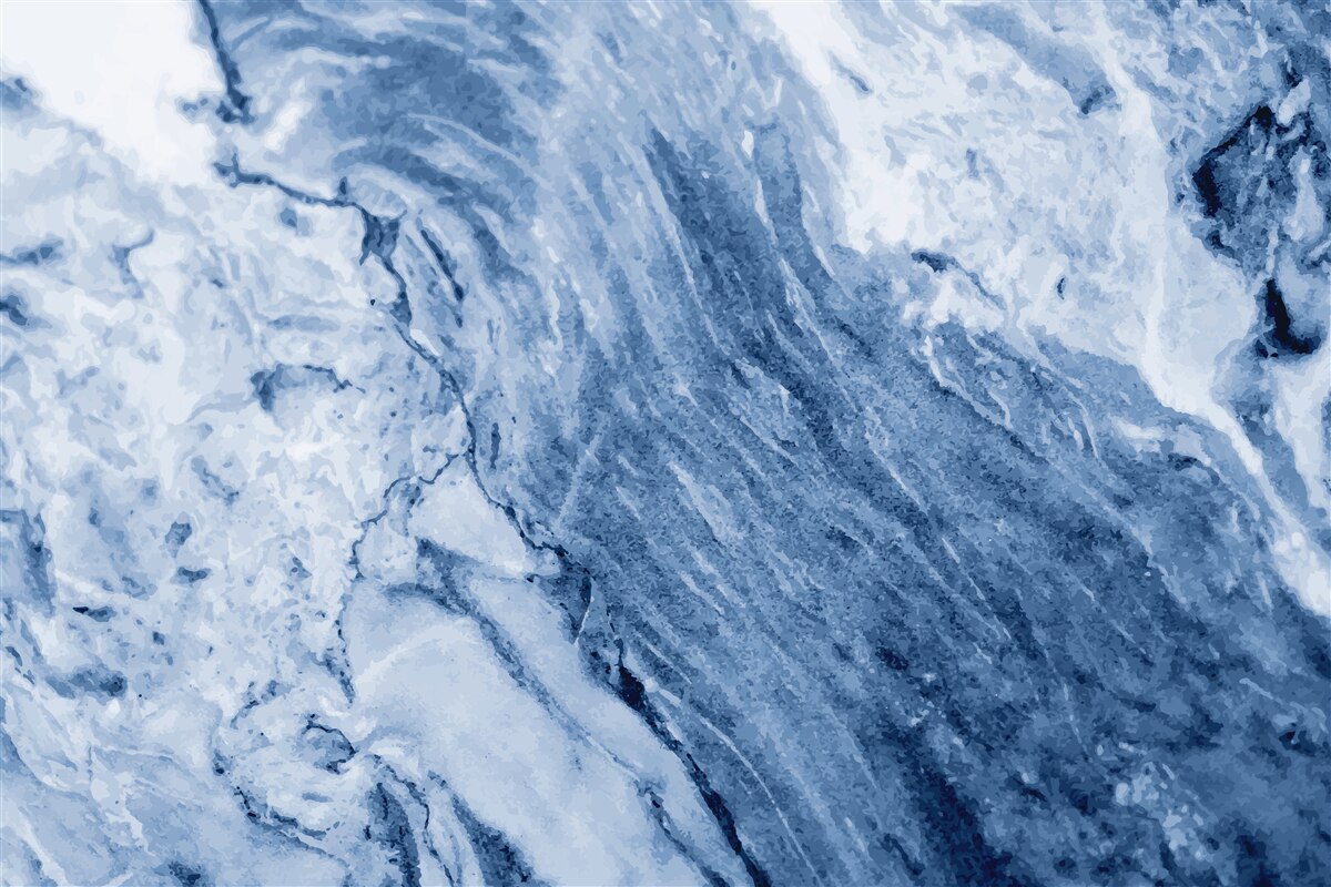 Fotobehang winterformaties van bevroren water