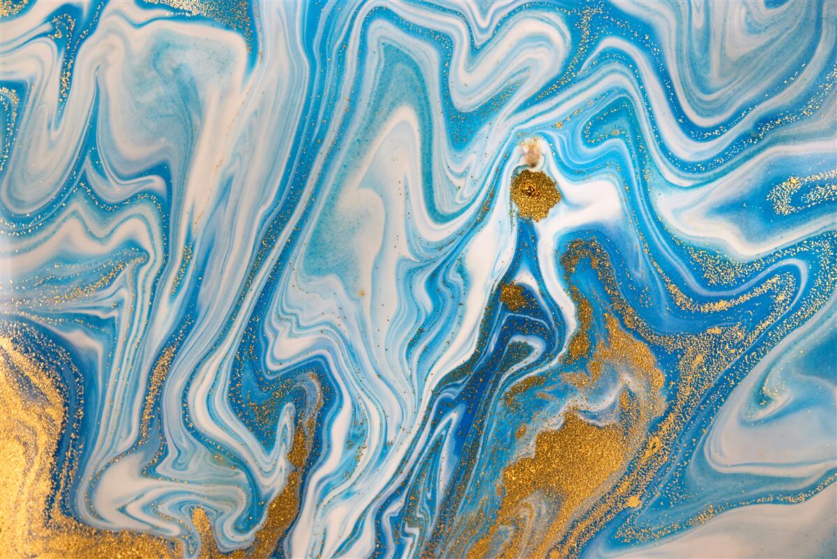 Fotobehang blauw zand in een abstracte vorm