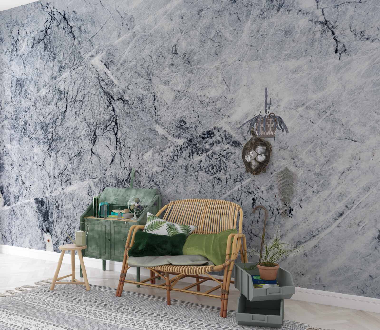 Fotobehang elegant grijs marmer