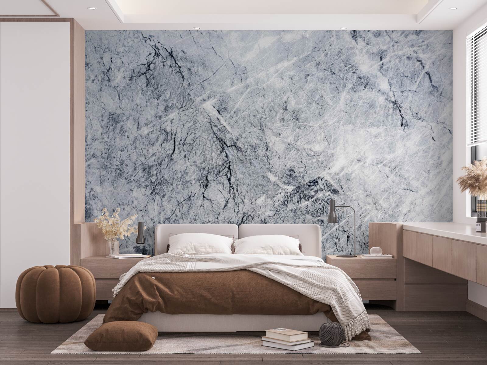 Fotobehang elegant grijs marmer
