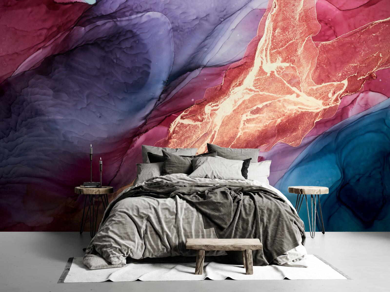 Fotobehang lichtgekleurde rook