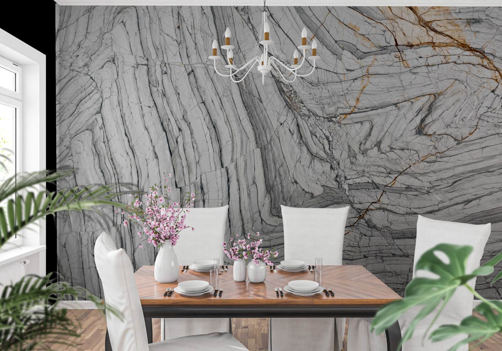 Fotobehang de legering bevat kwartsiet