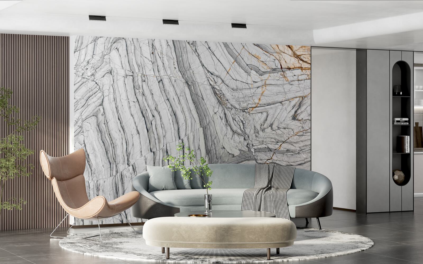 Fotobehang de legering bevat kwartsiet