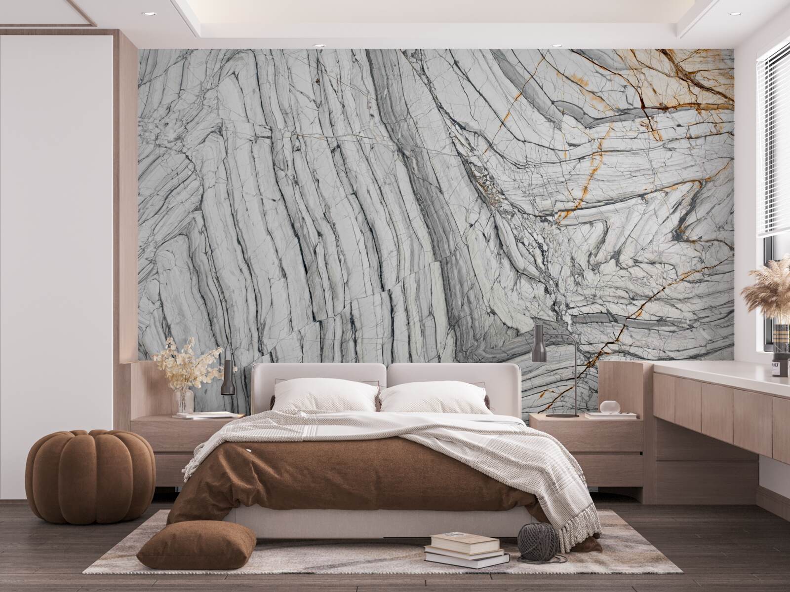 Fotobehang de legering bevat kwartsiet