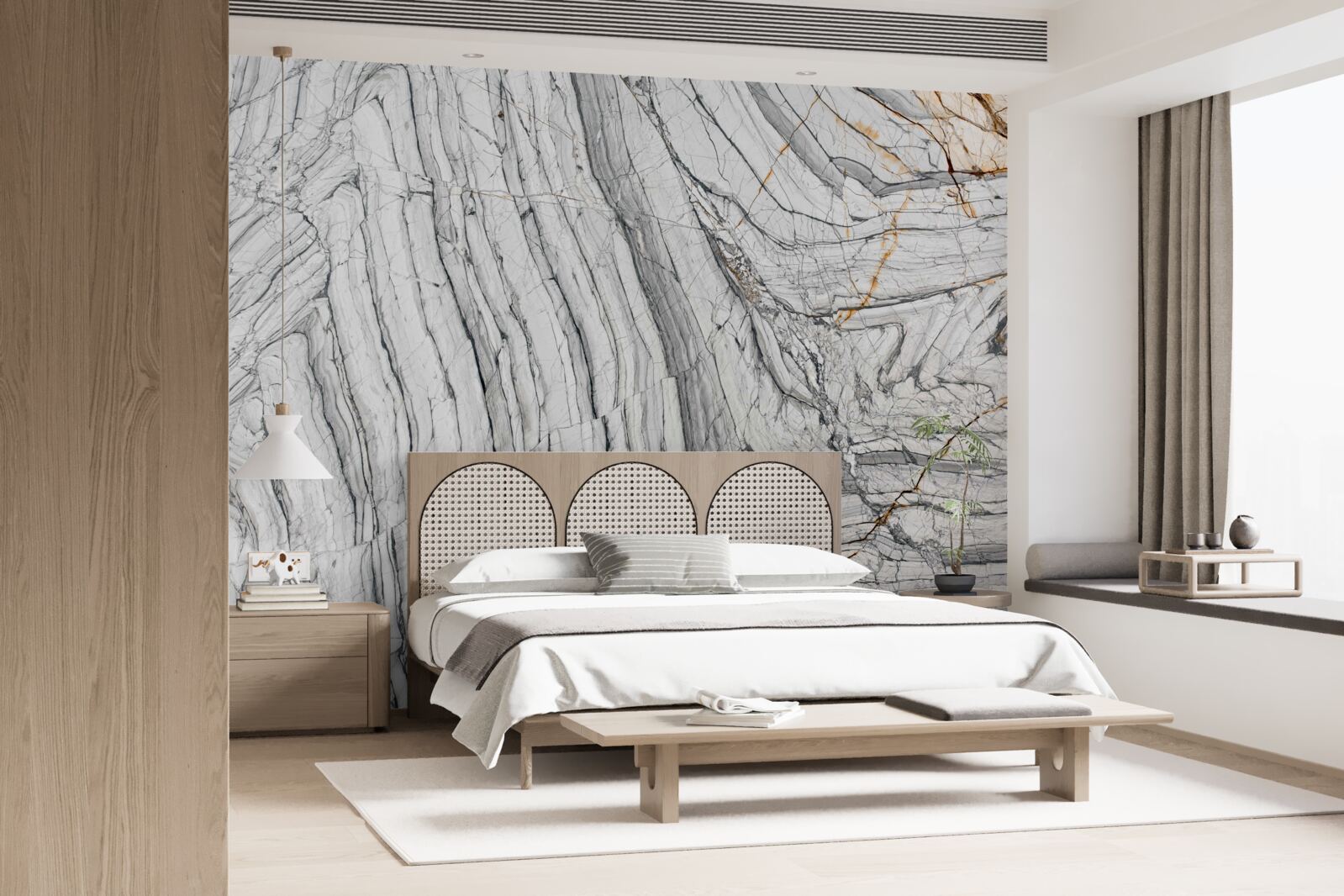 Fotobehang de legering bevat kwartsiet