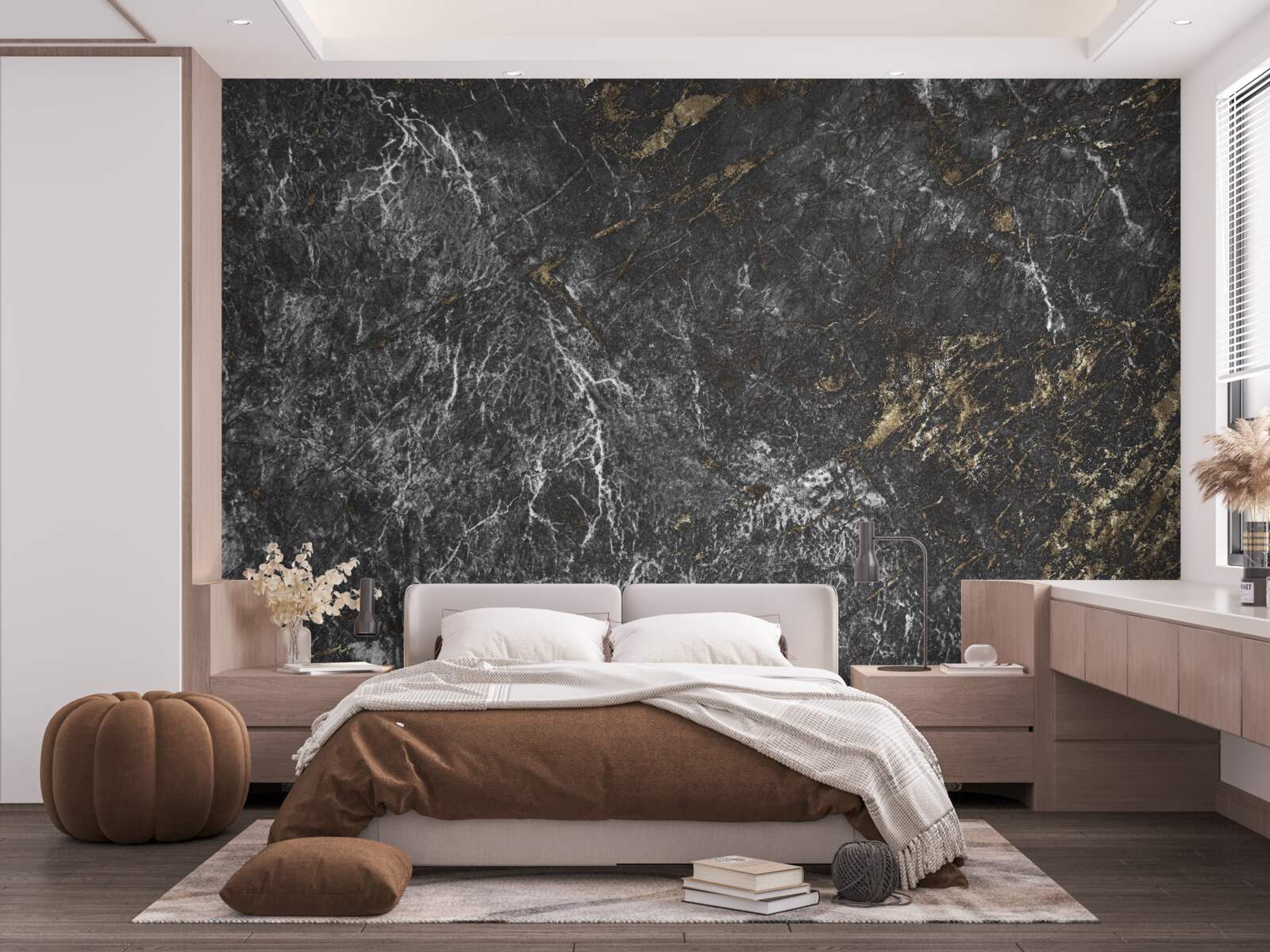 Fotobehang grijs marmeren achtergrond