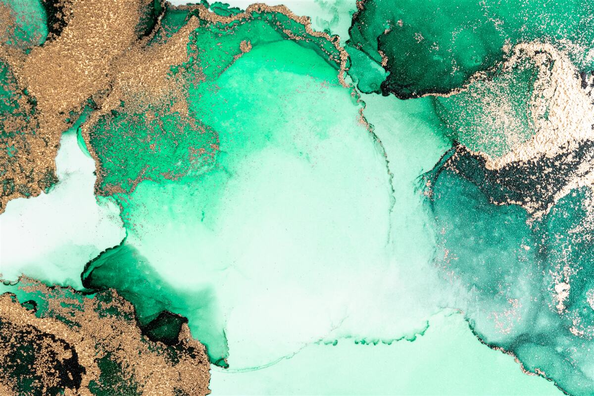 Fotobehang goudgroene abstracte achtergrond