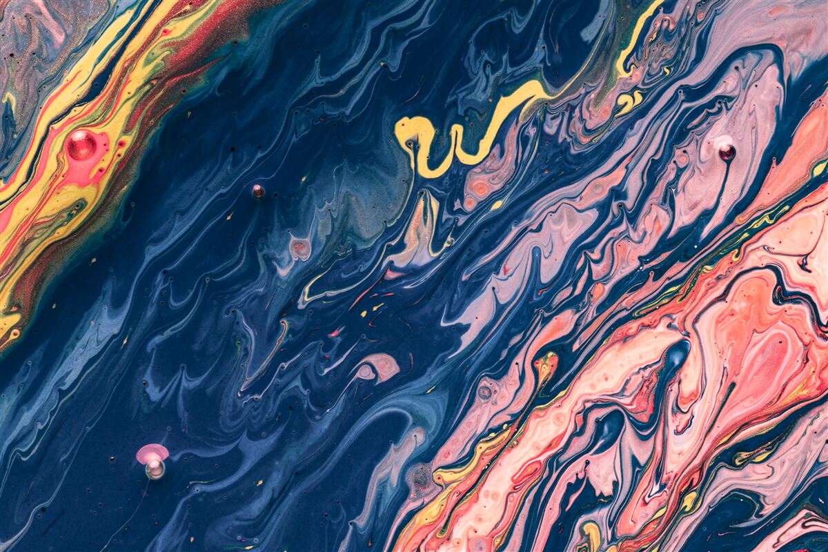 Fotobehang zware olievlekken