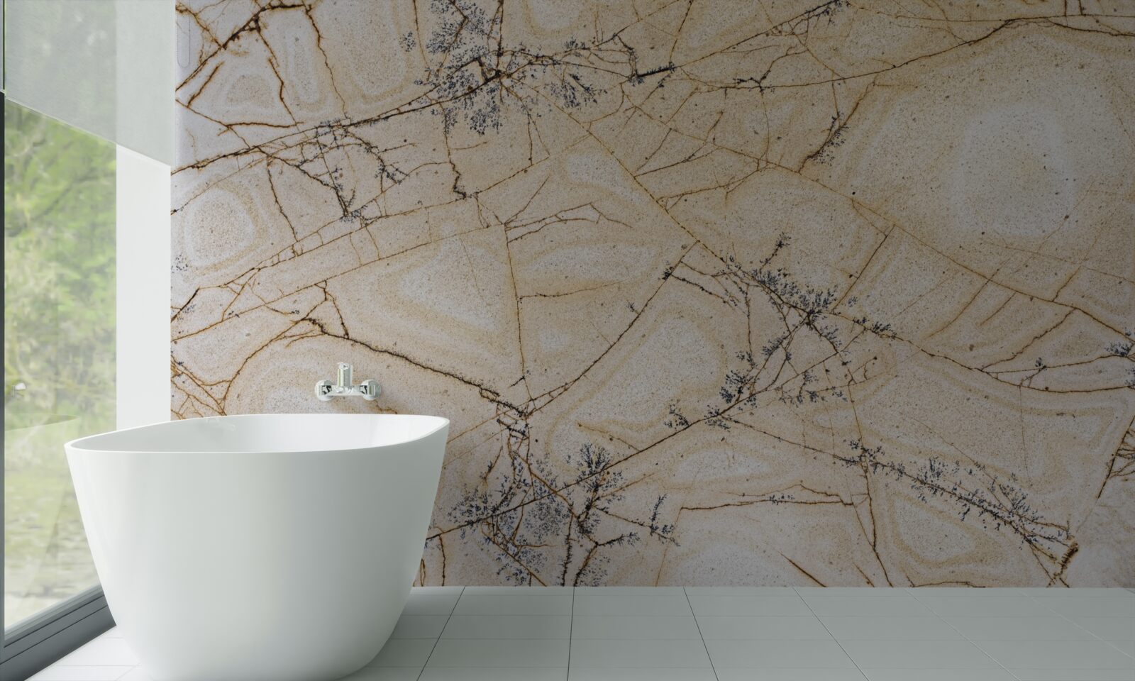 Fotobehang de schoonheid van licht kwartsiet