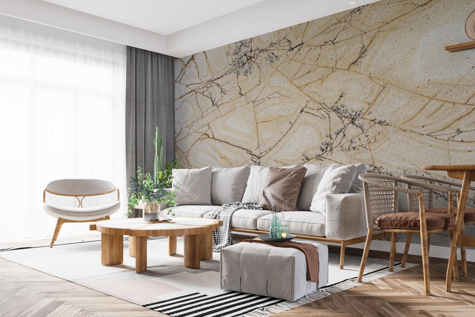 Fotobehang de schoonheid van licht kwartsiet