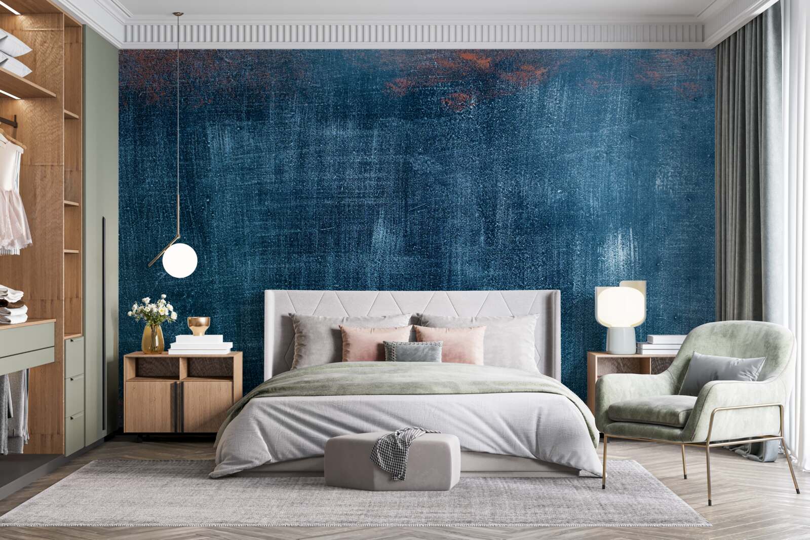 Fotobehang water met abstracte koude