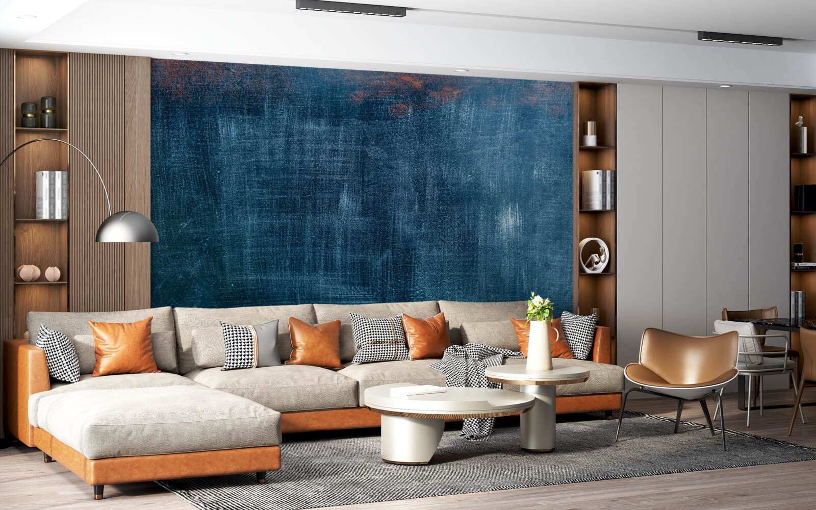 Fotobehang water met abstracte koude