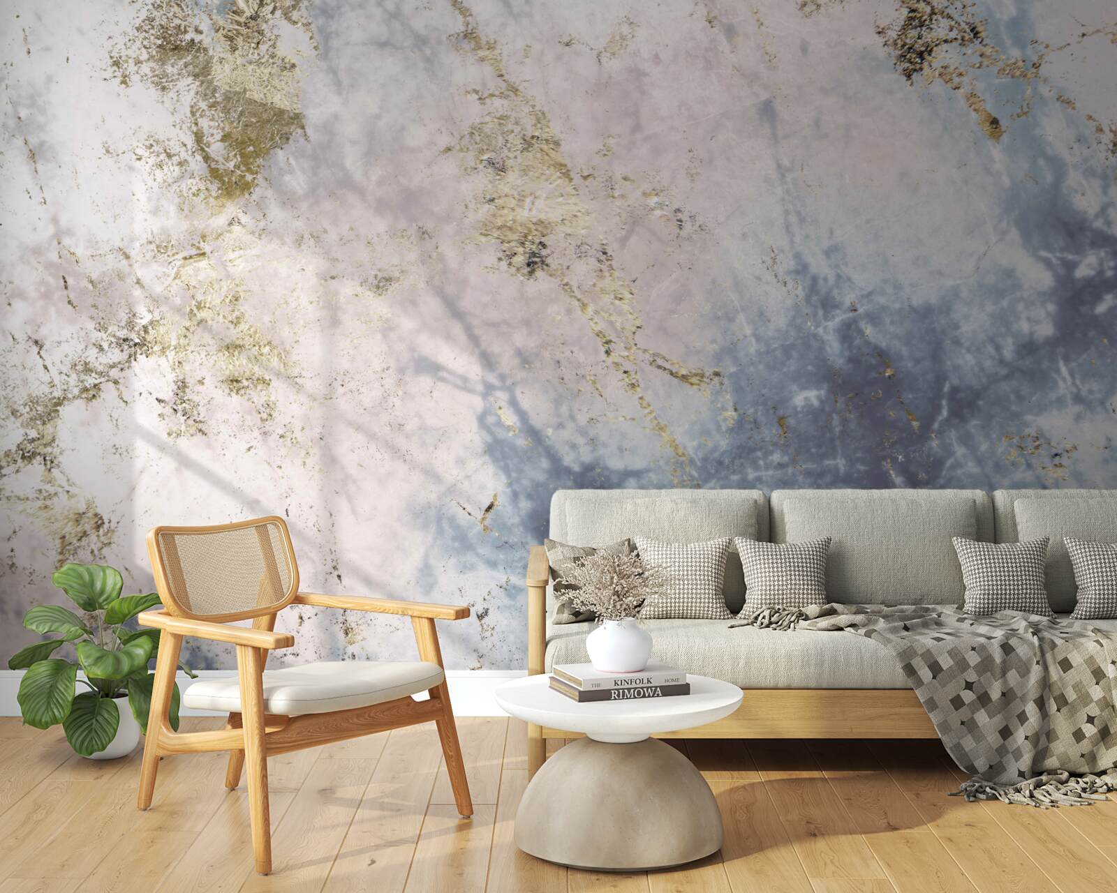 Fotobehang flexibele marmer steen