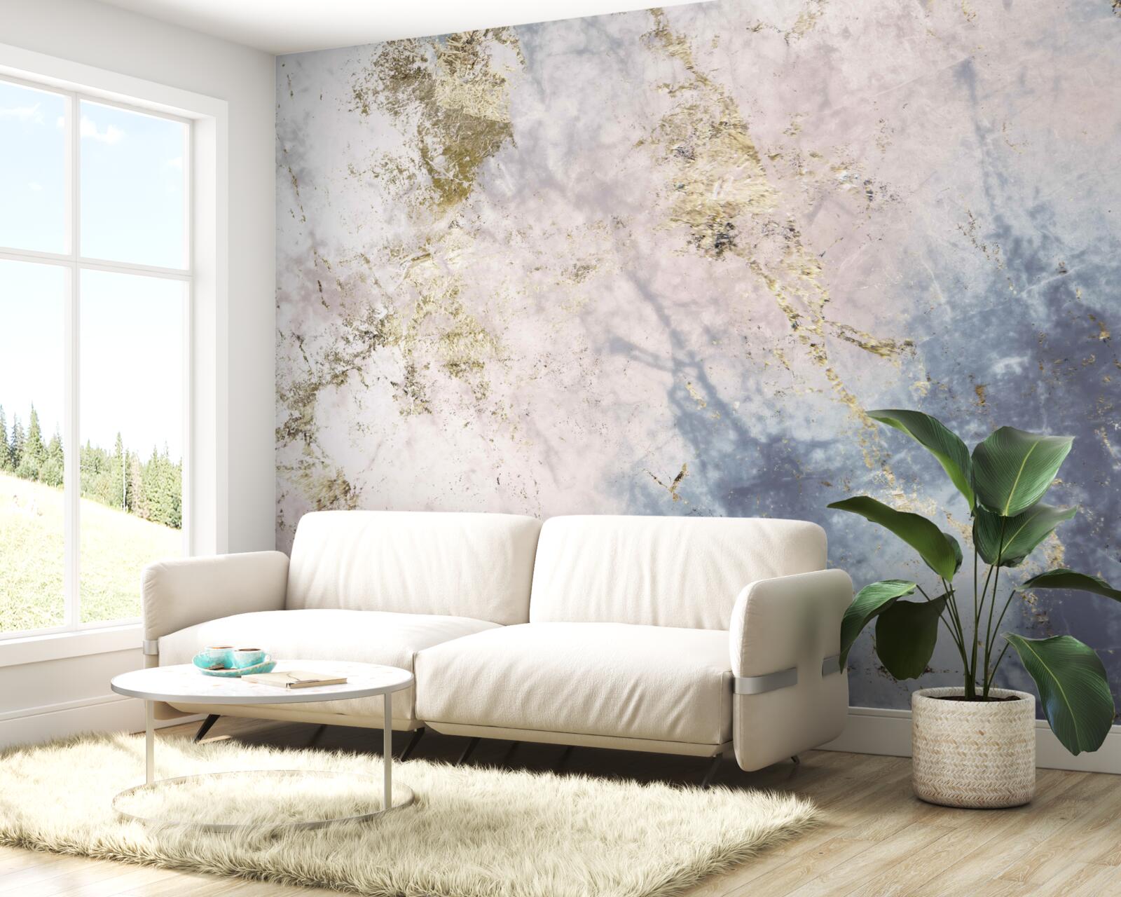 Fotobehang flexibele marmer steen