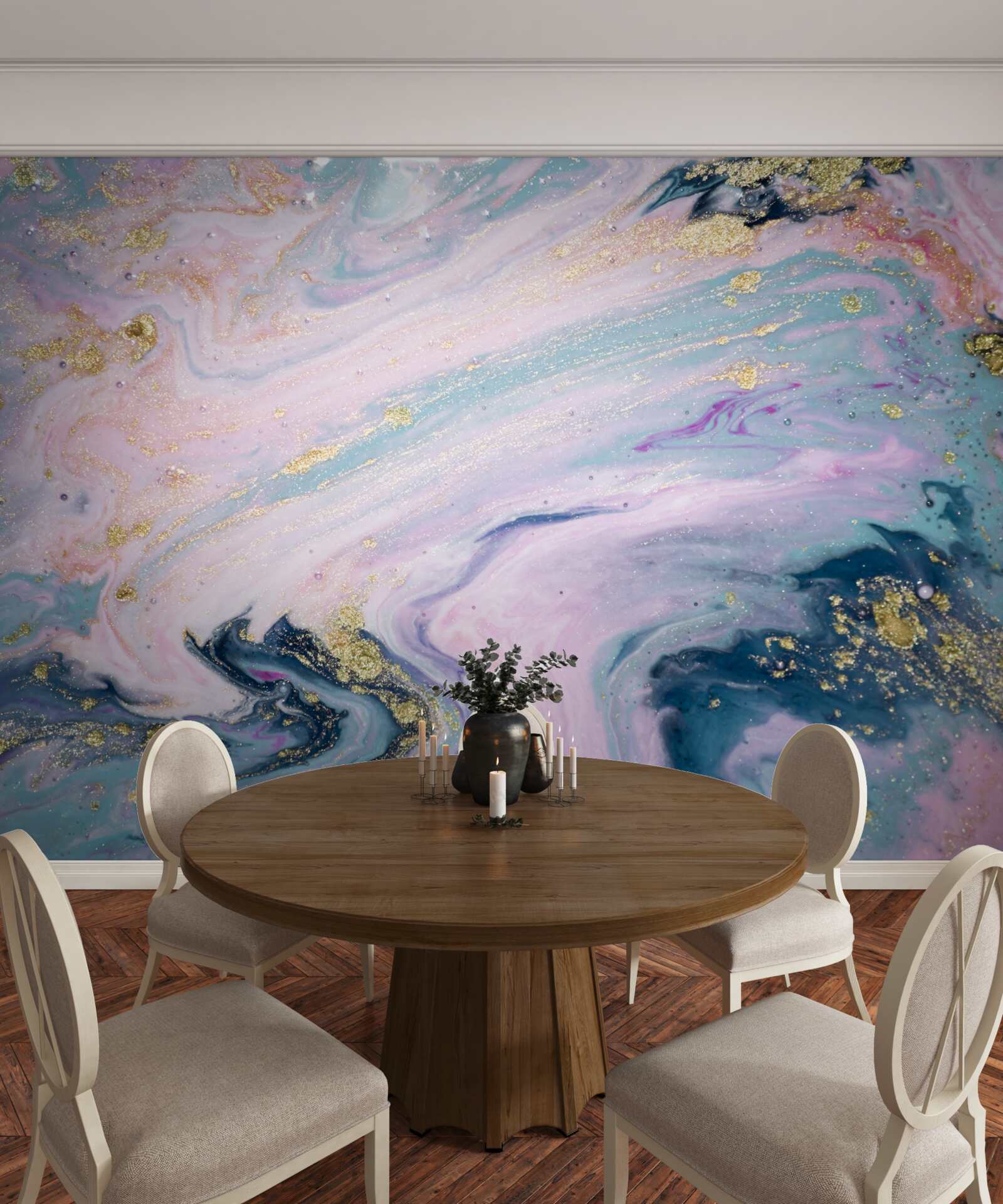 Fotobehang verschillende kleuren prachtig marmer