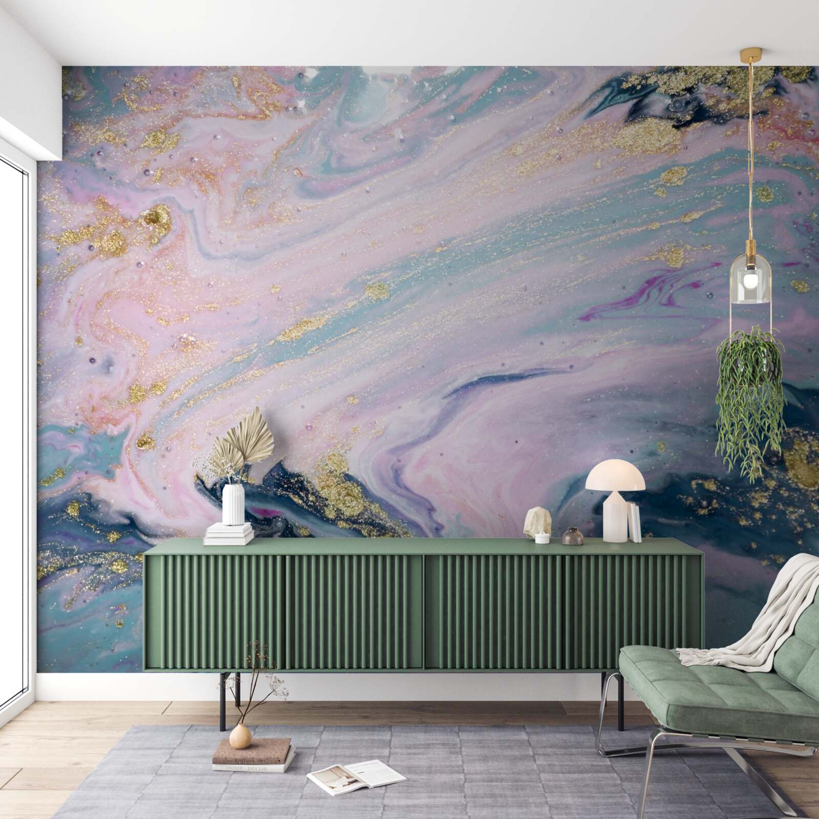 Fotobehang verschillende kleuren prachtig marmer