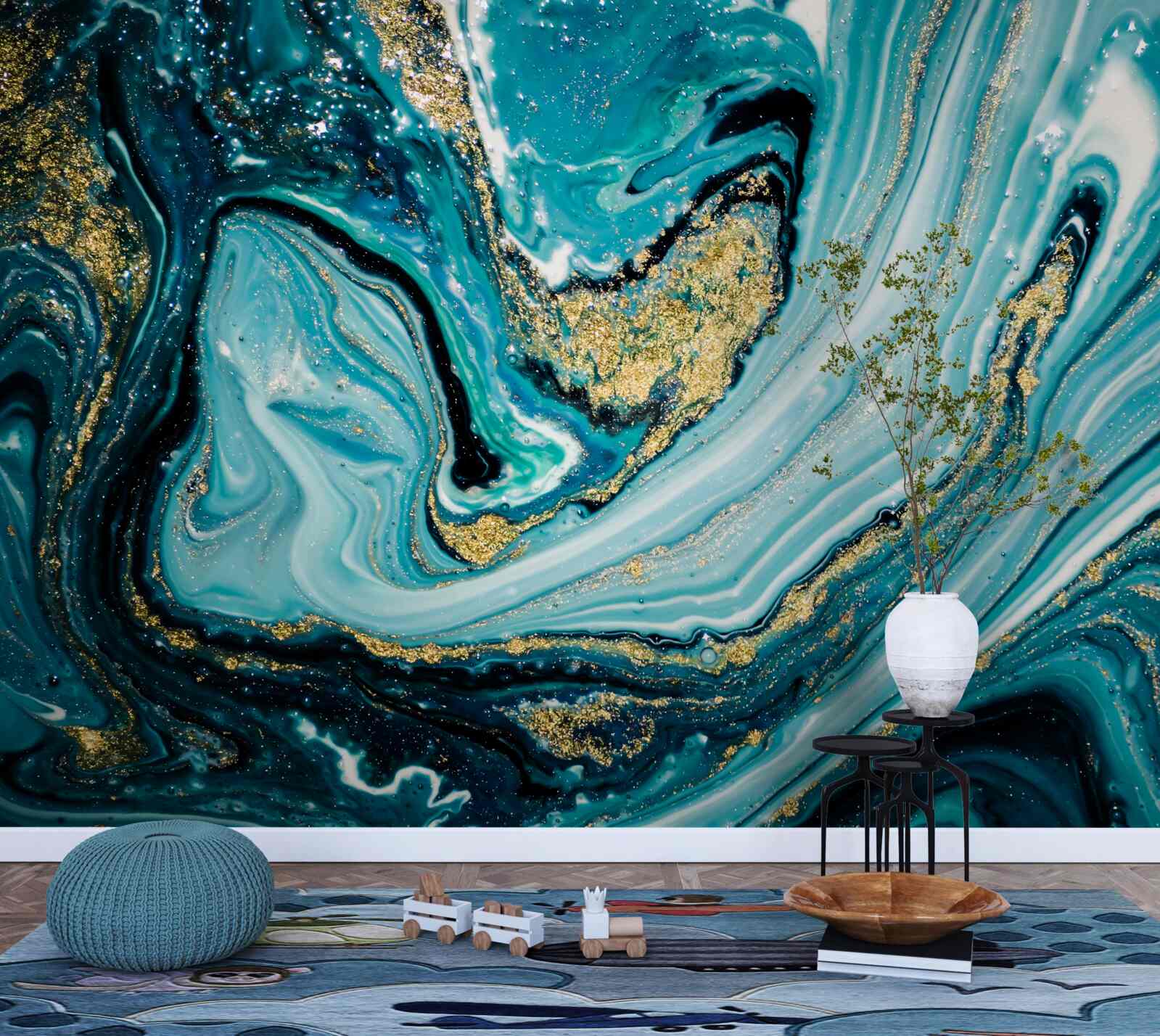 Fotobehang de weelderige uitgestrektheid van de diepzee