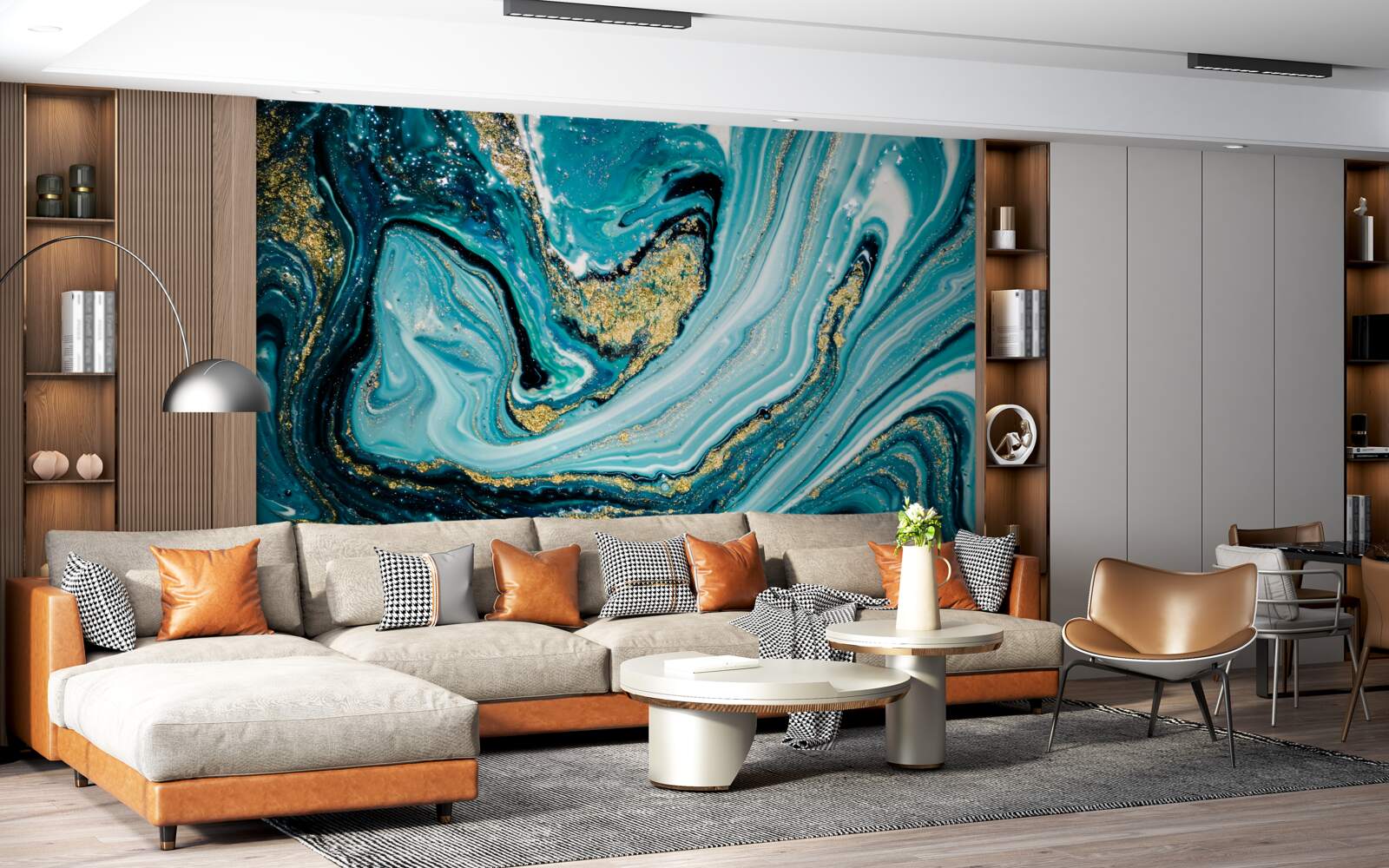 Fotobehang de weelderige uitgestrektheid van de diepzee