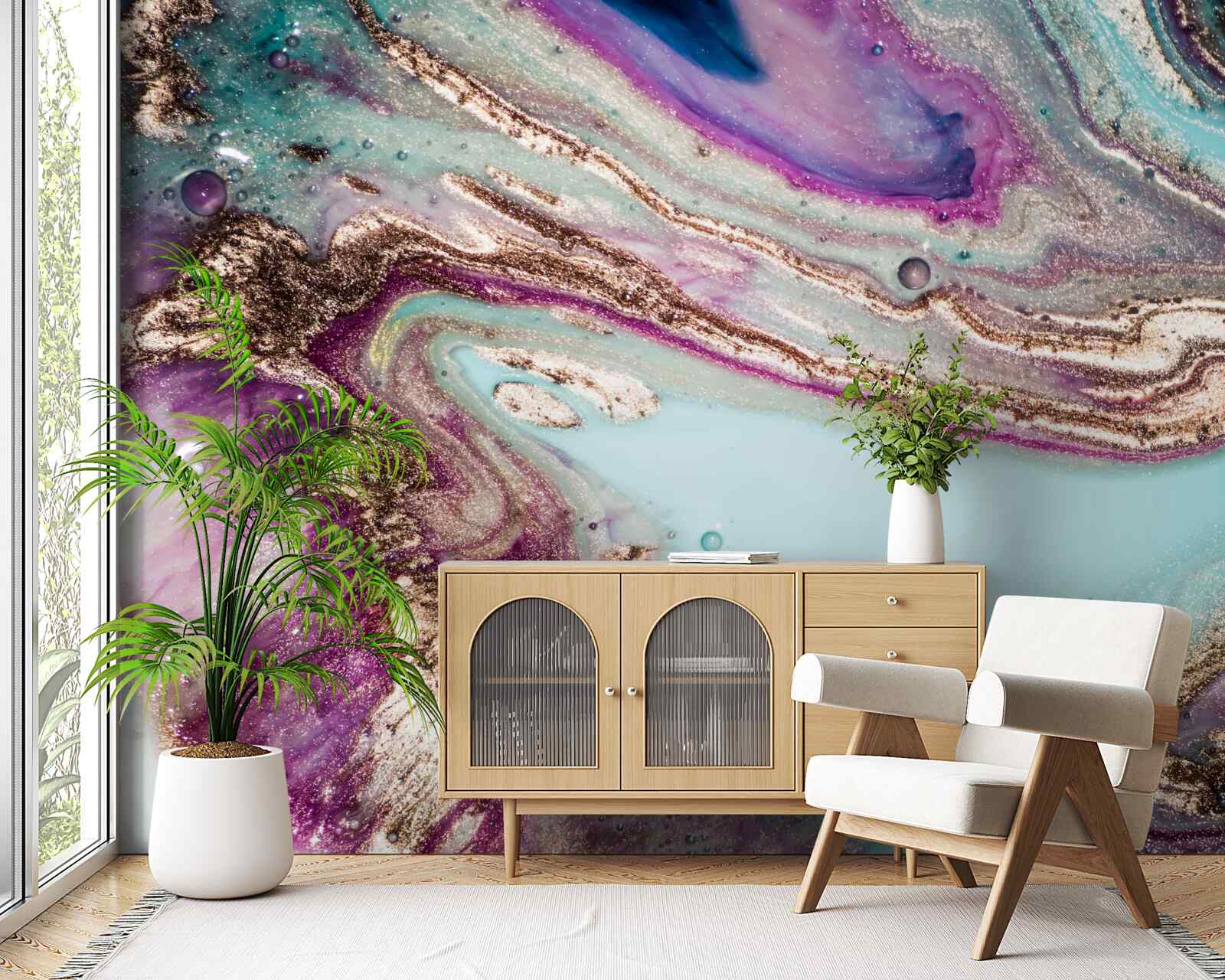 Fotobehang heldere, essentiële vloeistoffen