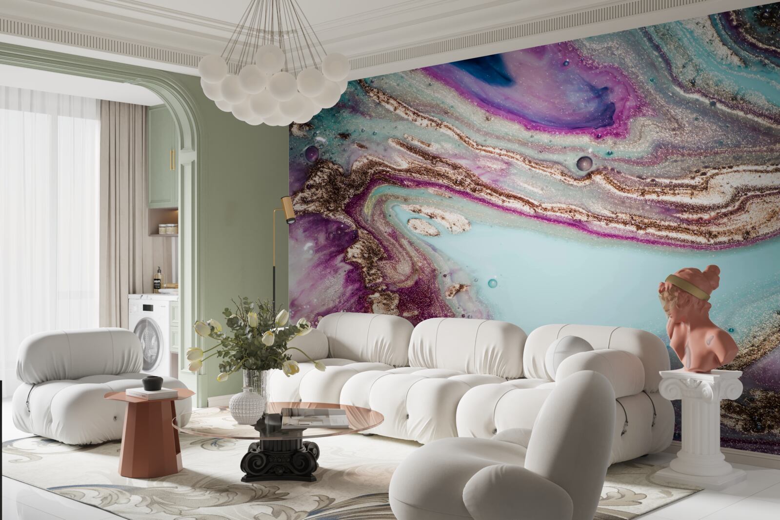 Fotobehang heldere, essentiële vloeistoffen