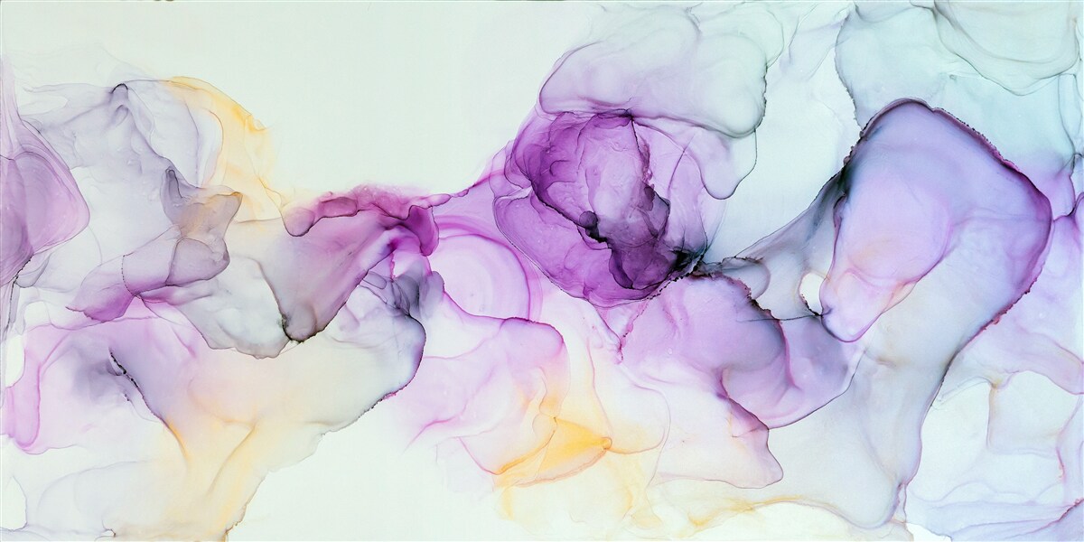 Fotobehang aquarelverfvlekken