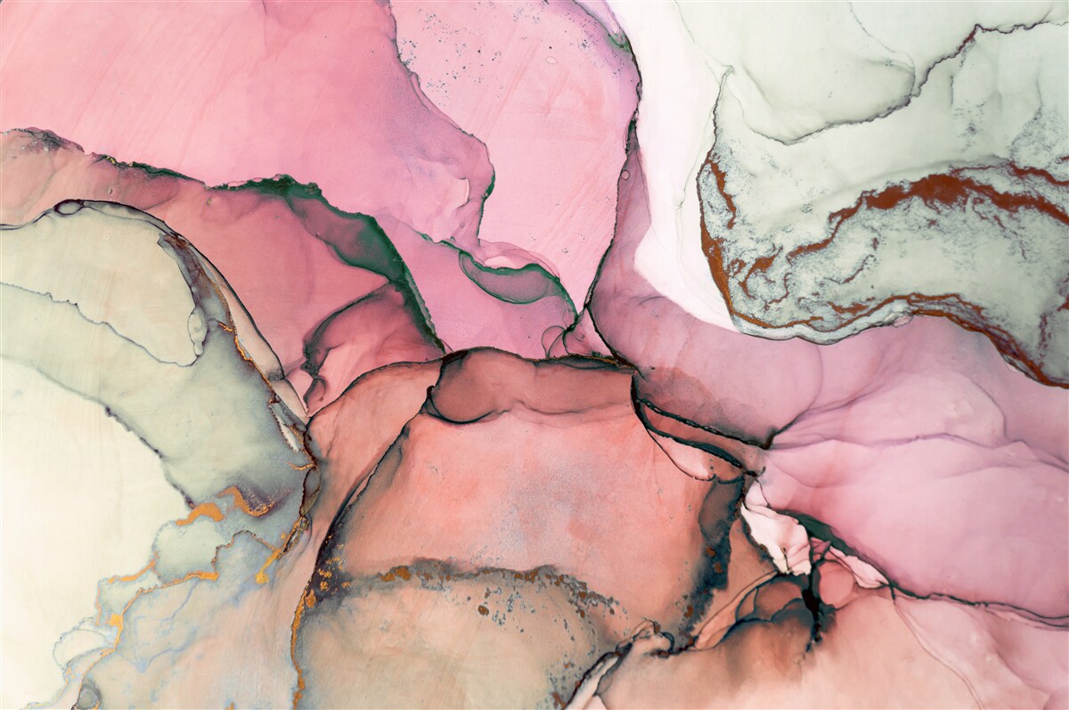 Fotobehang marmer in roze tinten, abstract geïnspireerd