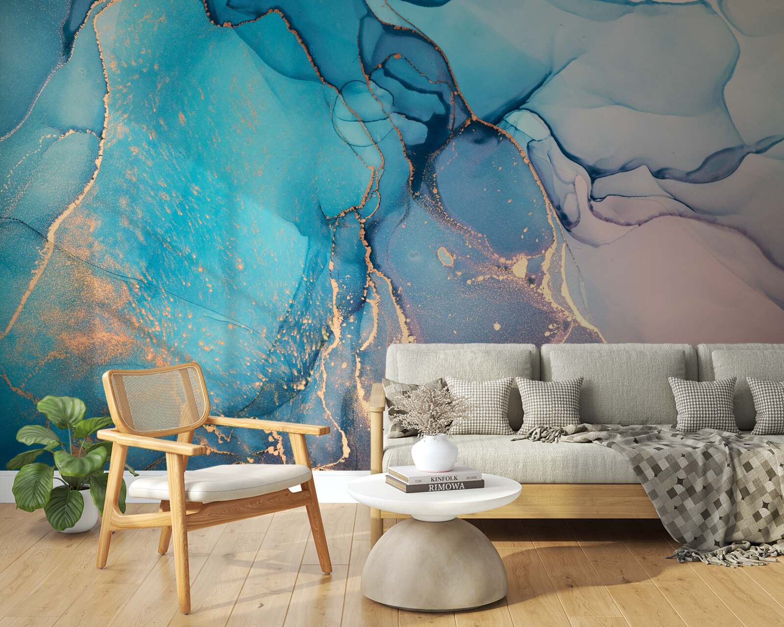 Fotobehang abstracte achtergrond in lichte tinten