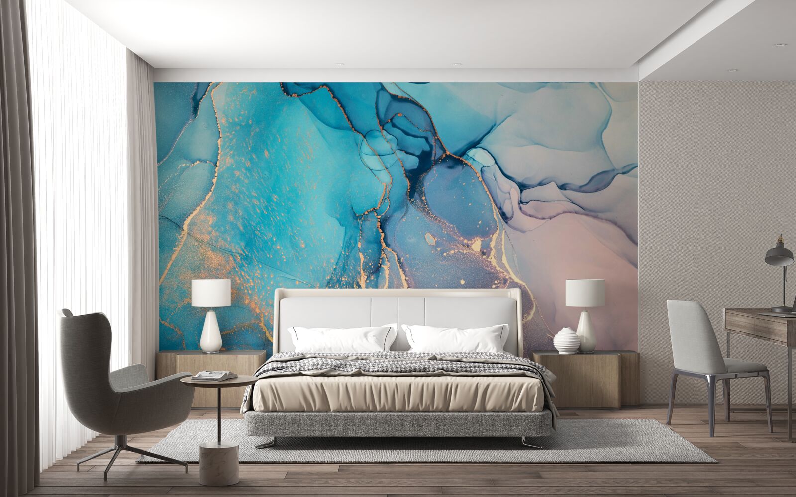 Fotobehang abstracte achtergrond in lichte tinten