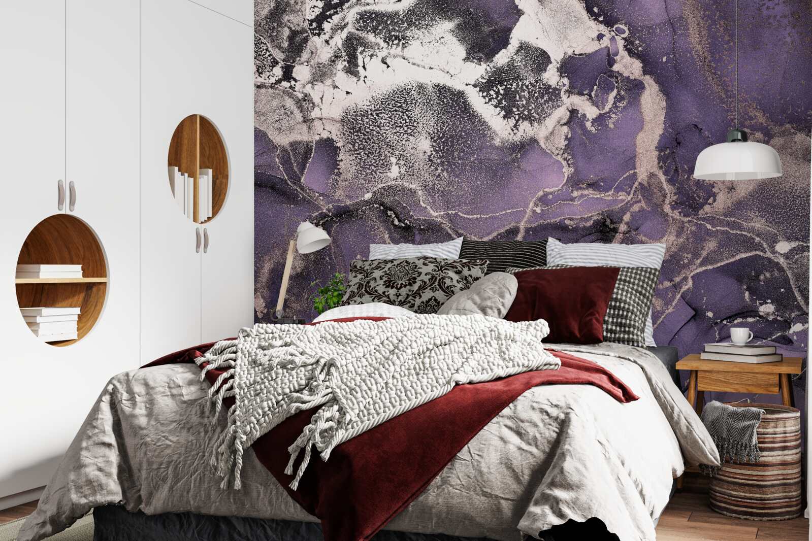 Fotobehang prachtige achtergrond in paarse tinten