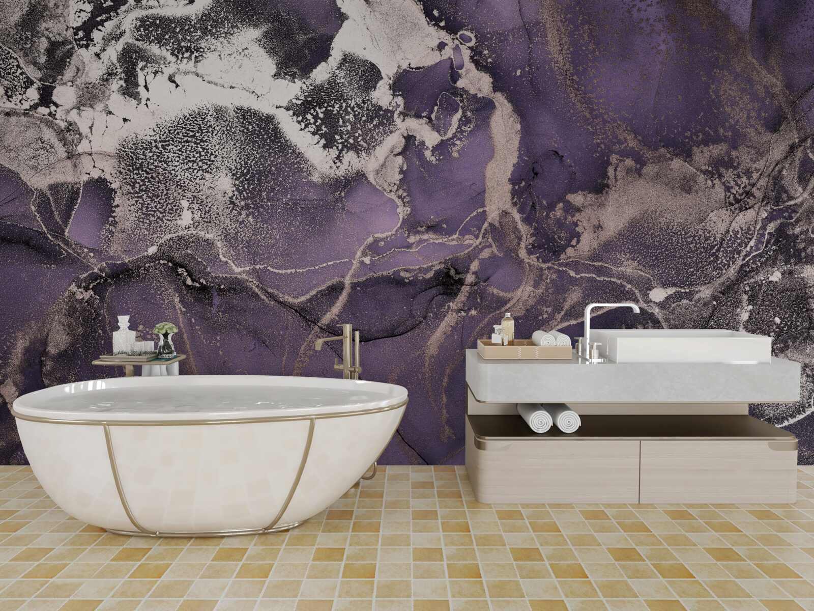 Fotobehang prachtige achtergrond in paarse tinten