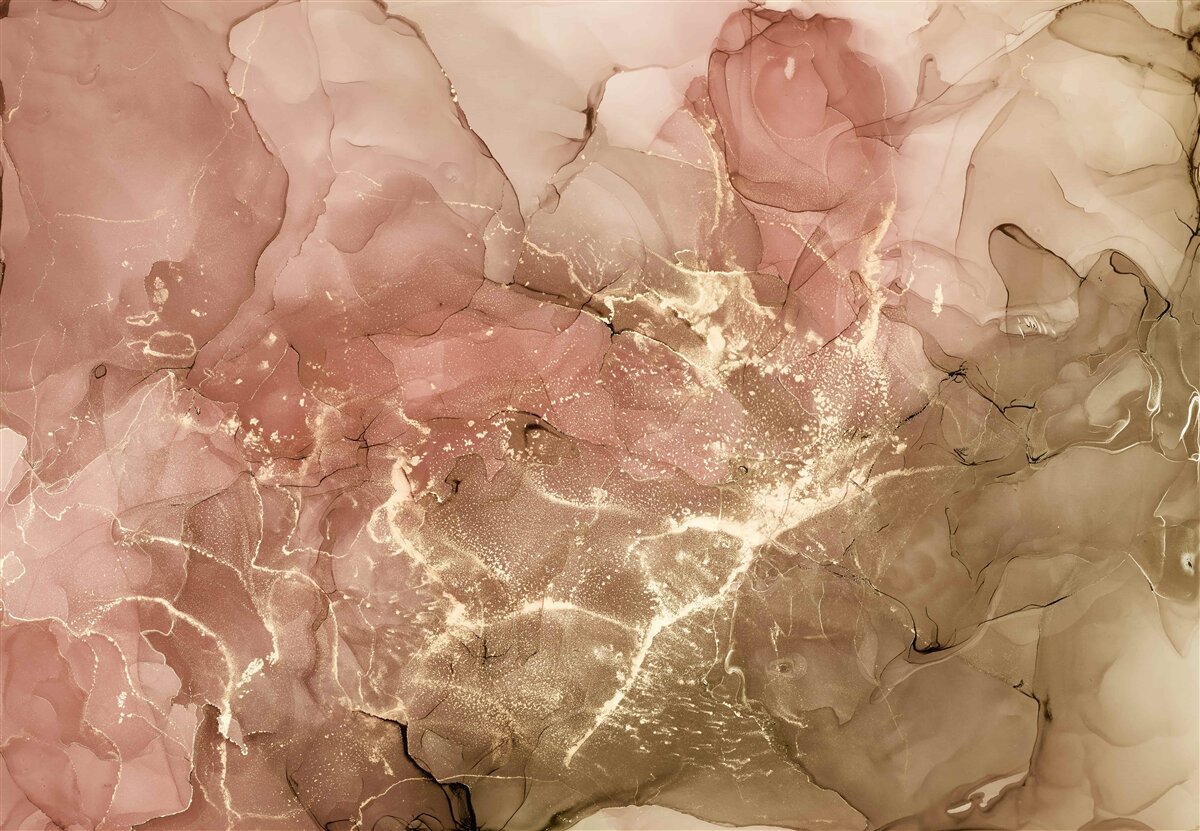 Fotobehang perzikroze vloeistof