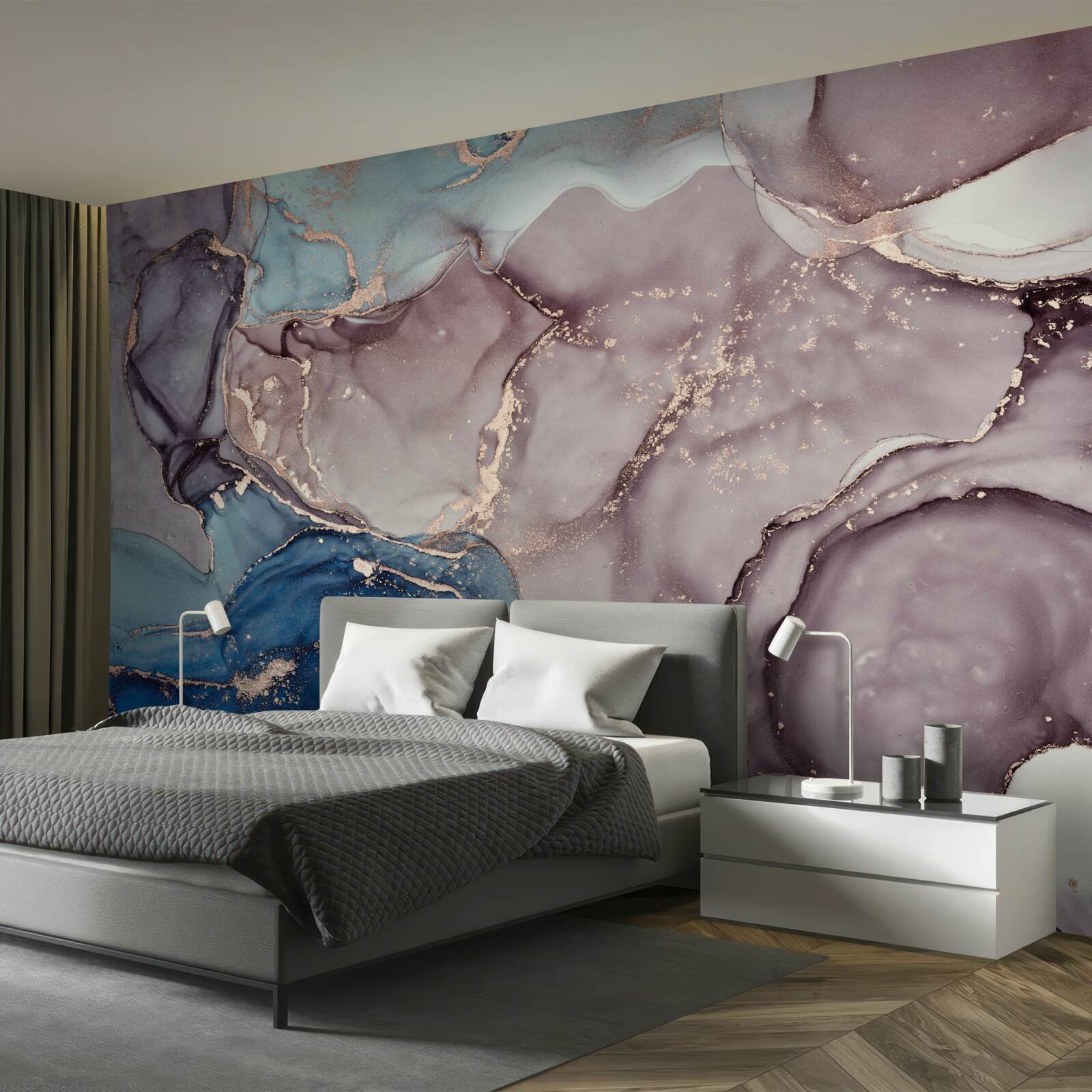 Fotobehang marmeren achtergrond aquarel