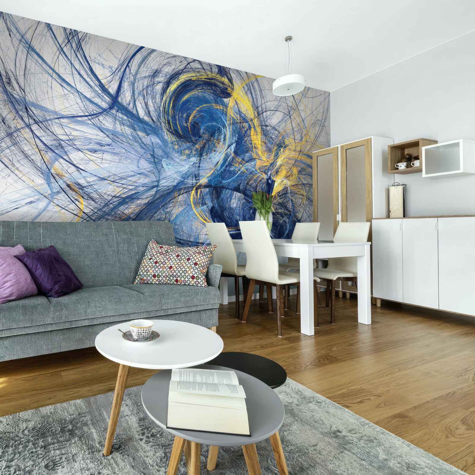 Fotobehang de metafoor van het geluid van regen